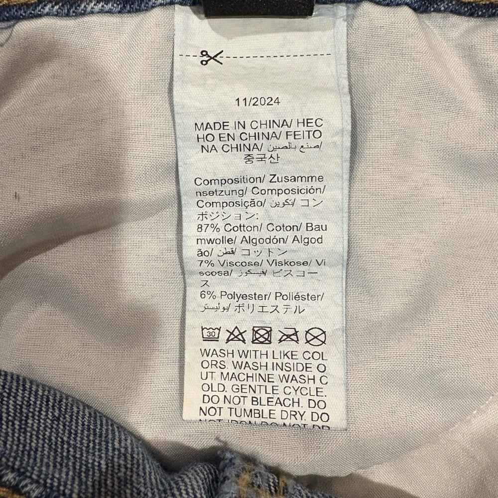 Upcycled Art to Wear Floral Embroidered A-line Denim Maxi Skirt - Picture 7 of 7